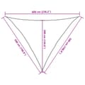 Miniatyrbilde 11 av 11: vidaXL Solseil 160 g/m² antrasitt 5x5x6 m HDPE