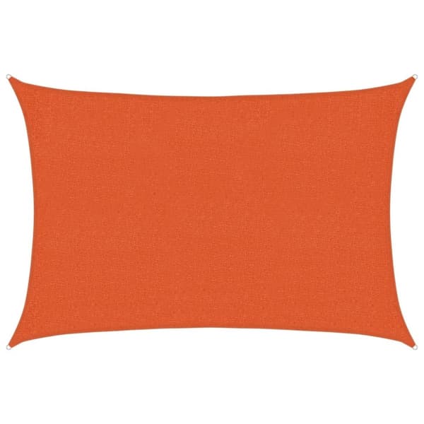 vidaXL Aurinkopurje 160 g/m² oranssi 2x3 m HDPE