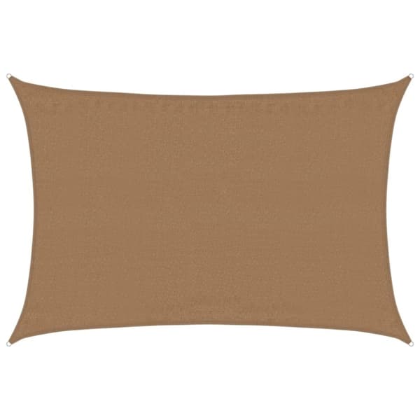 vidaXL Aurinkopurje 160 g/m² harmaanruskea 3,5x5 m HDPE