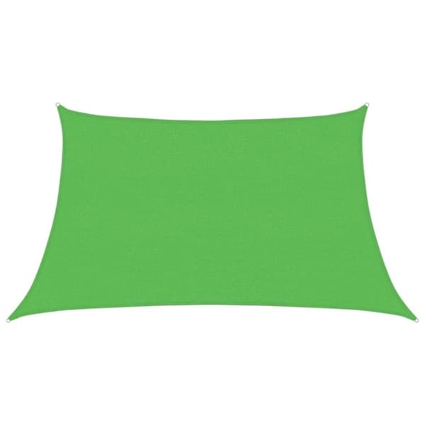 vidaXL Solseil 160 g/m² lysegrønn 3/4x2 m HDPE