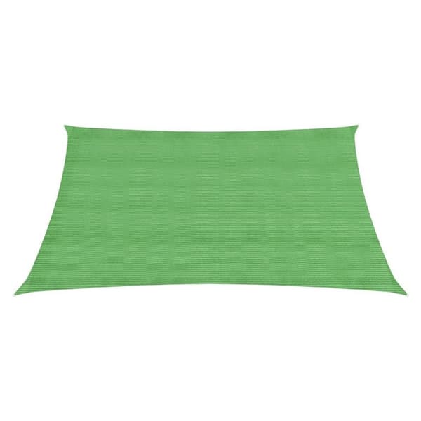 vidaXL Solseil 160 g/m² lysegrønn 2,5x2,5 m HDPE