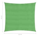 Miniatyrbilde 6 av 6: vidaXL Solseil 160 g/m² lysegrønn 2,5x2,5 m HDPE