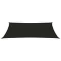 Miniatyrbilde 4 av 11: vidaXL Solseil 160 g/m² svart 4x7 m HDPE