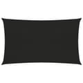 Miniatyrbilde 1 av 11: vidaXL Solseil 160 g/m² svart 4x7 m HDPE