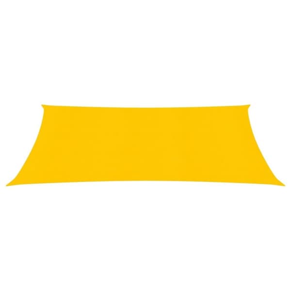 vidaXL Solseil 160 g/m² gul 3x4,5 m HDPE