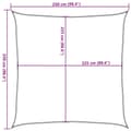 Miniatyrbilde 11 av 11: vidaXL Solseil 160 g/m² gul 2,5x2,5 m HDPE