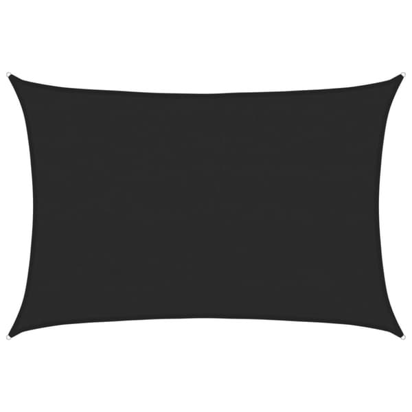 vidaXL Solseil 160 g/m² svart 4x5 m HDPE