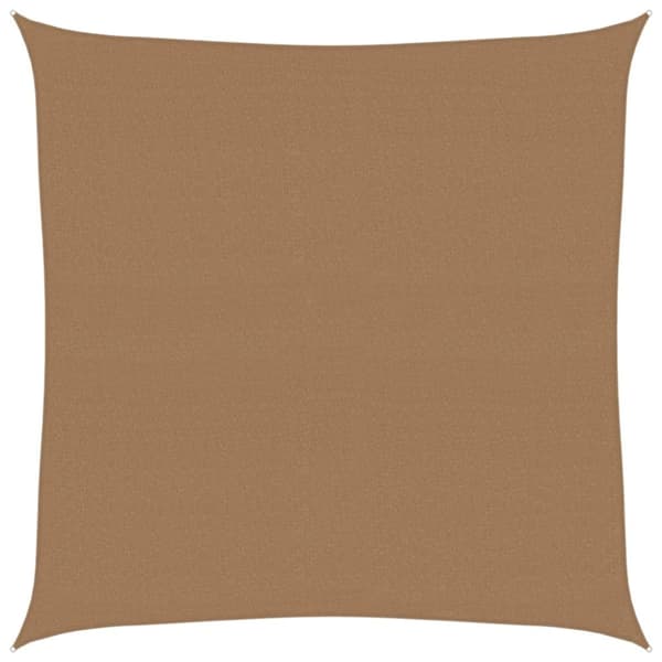 vidaXL Solseil 160 g/m² gråbrun 4,5x4,5 m HDPE