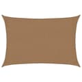 Miniatyrbilde 3 av 11: vidaXL Solseil 160 g/m² gråbrun 2x2,5 m HDPE