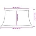 Miniatyrbilde 11 av 11: vidaXL Solseil 160 g/m² gråbrun 3/4x2 m HDPE