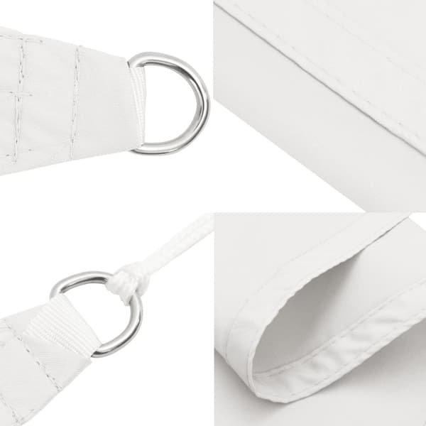 vidaXL solsejl 2,5x2,5x3,5 m trekantet oxfordstof hvid