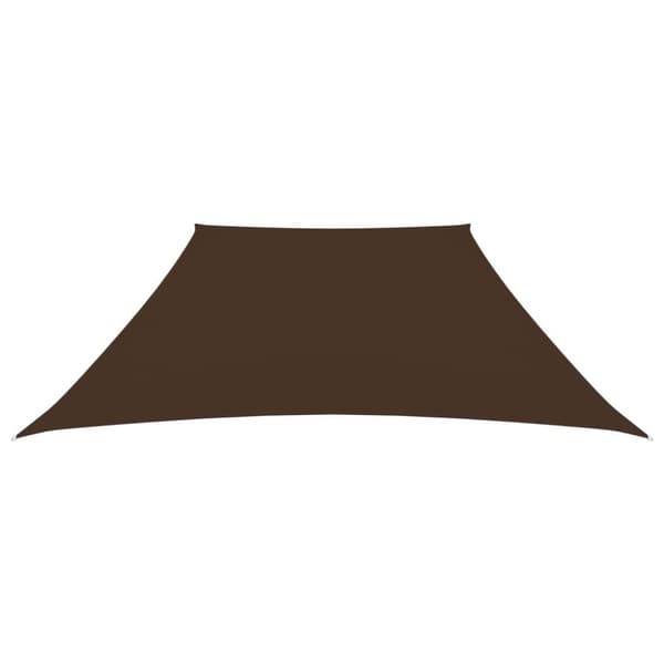 vidaXL solsejl 3/4x3 m oxfordstof trapezfacon brun