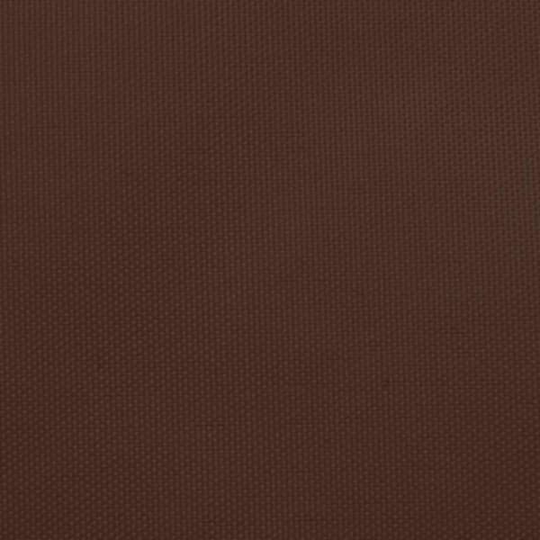 vidaXL solsejl 3/4x3 m oxfordstof trapezfacon brun