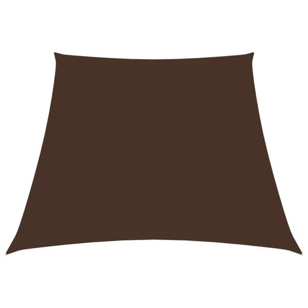 vidaXL solsejl 3/4x3 m oxfordstof trapezfacon brun