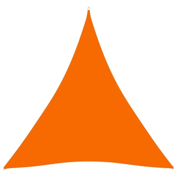 vidaXL Solseil oxfordstoff trekantet 3,6x3,6x3,6 m oransje