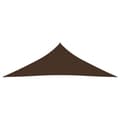 Miniatyrbilde 4 av 11: vidaXL Solseil oxfordstoff trekantet 3,5x3,5x4,9 m brun