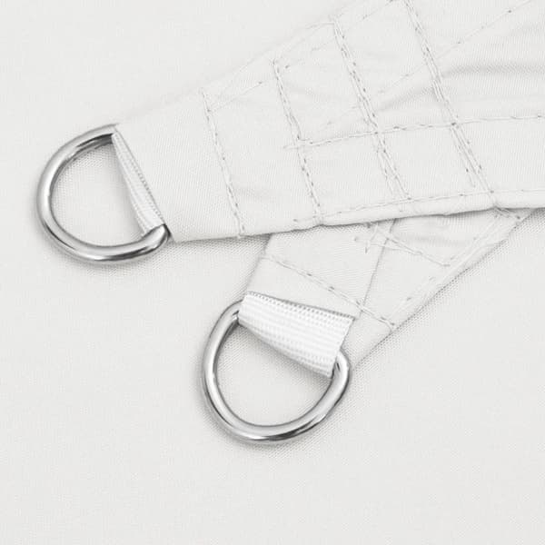 vidaXL Solseil oxfordstoff trekantet 4,5x4,5x4,5 m hvit