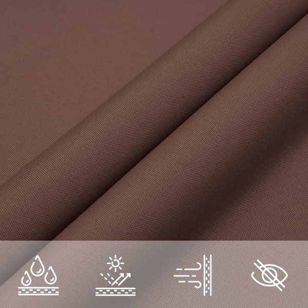 vidaXL Solseil oxfordstoff trekantet 2,5x2,5x3,5 m brun