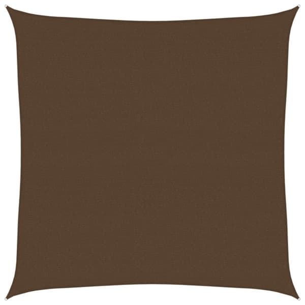 vidaXL Aurinkopurje 160 g/m² ruskea 7x7 m HDPE