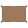 Miniatyrbilde 1 av 6: vidaXL Solseil 160 g/m² gråbrun 5x6 m HDPE