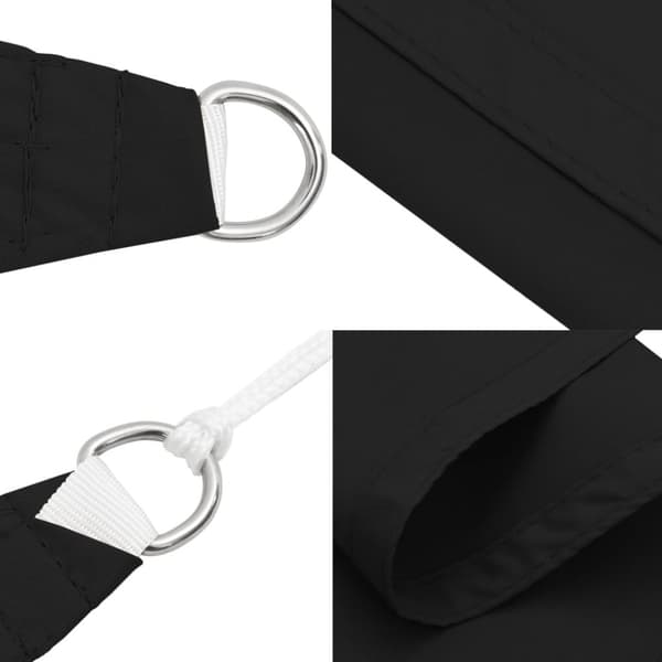 vidaXL Aurinkopurje Oxford-kangas kolmio 2,5x2,5x3,5 m musta