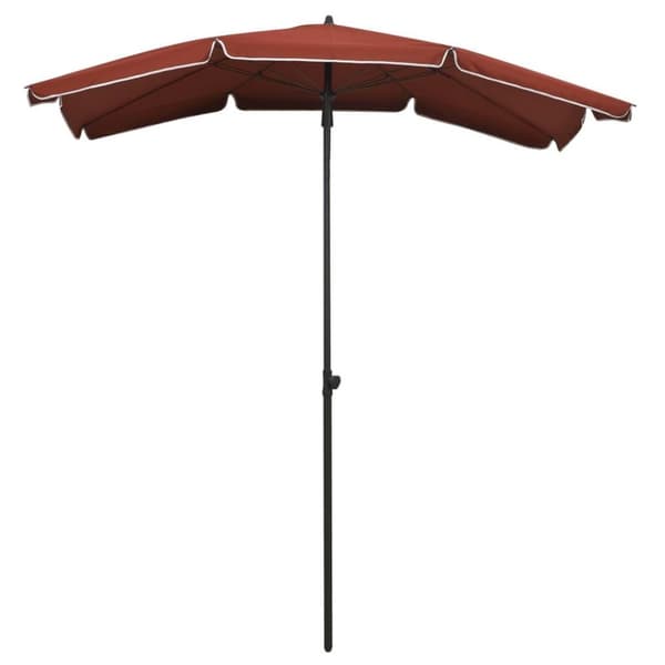 vidaXL Parasoll med stång 200x130 cm terrakotta