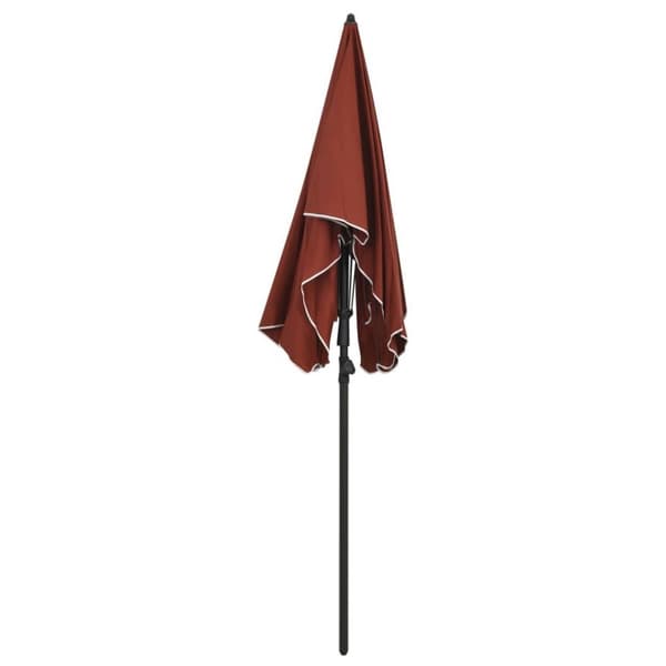 vidaXL Parasoll med stång 200x130 cm terrakotta