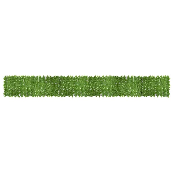 vidaXL Parvekkeen suoja vihreillä lehdillä 600x75 cm