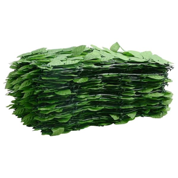 vidaXL altanafskærmning 300x100 cm grønne blade