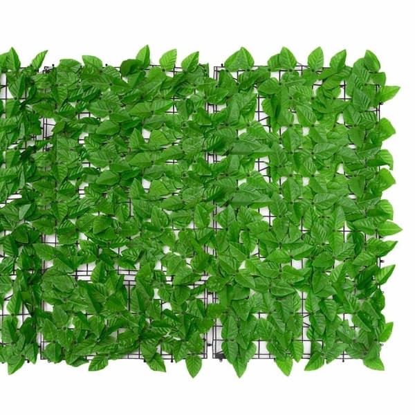 vidaXL altanafskærmning 300x100 cm grønne blade