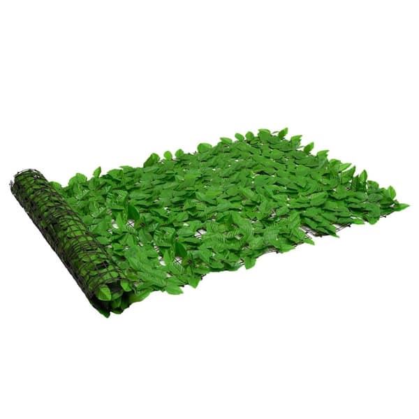 vidaXL altanafskærmning 300x100 cm grønne blade