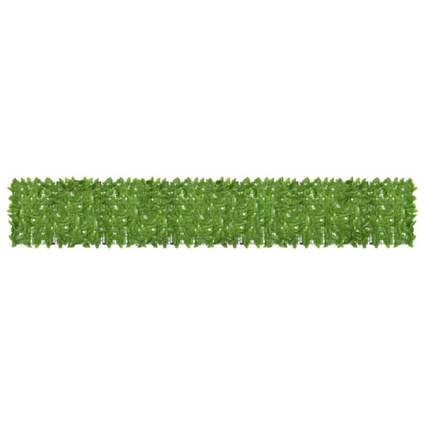vidaXL Parvekkeen suoja vihreillä lehdillä 400x75 cm