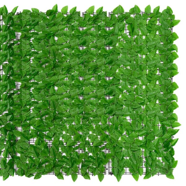 vidaXL altanafskærmning 400x150 cm grønne blade