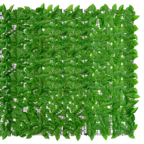 vidaXL Parvekkeen suoja vihreillä lehdillä 500x150 cm