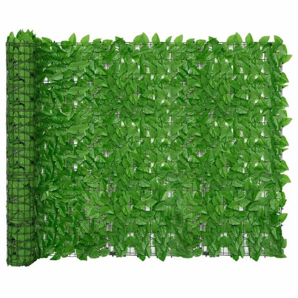 vidaXL altanafskærmning 600x150 cm grønne blade