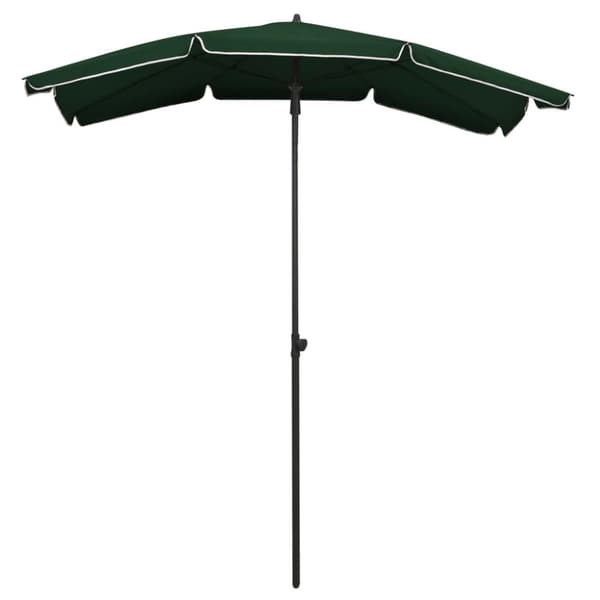 vidaXL Hageparasoll med stang 200x130 cm grønn