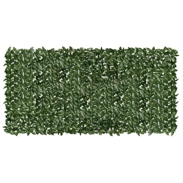 vidaXL Balkongskjerm med mørkegrønne blader 300x150 cm