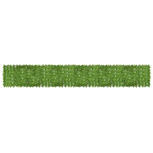 vidaXL Parvekkeen suoja vihreillä lehdillä 600x100 cm