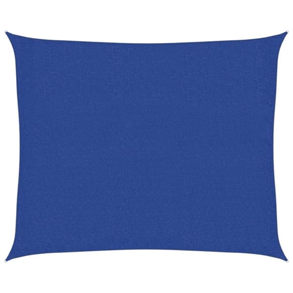 vidaXL Solsegel 160 g/m² blå 2,5x3 m HDPE