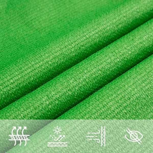 vidaXL Aurinkopurje 160 g/m² vaaleanvihreä 3x5 m HDPE