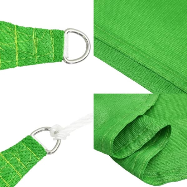 vidaXL Aurinkopurje 160 g/m² vaaleanvihreä 3x5 m HDPE