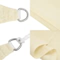 Miniatyrbillede 7 af 11: vidaXL solsejl 160 g/m² 3/4x2 m HDPE cremefarvet