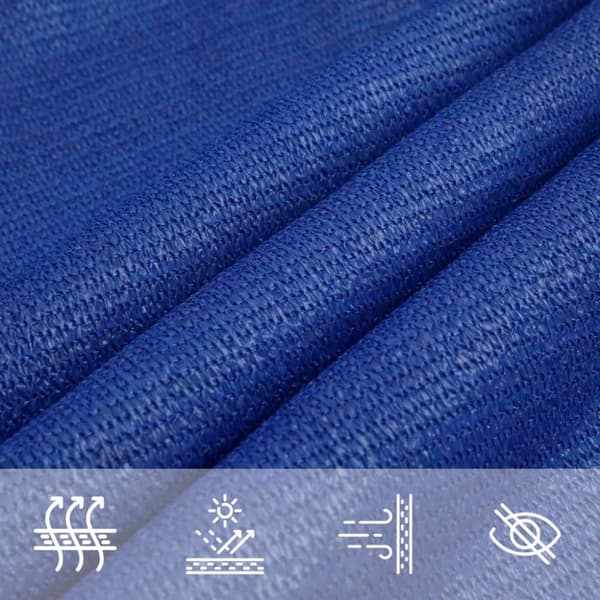 vidaXL Solsegel 160 g/m² blå 2,5x4,5 m HDPE