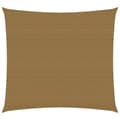 Miniatyrbilde 3 av 11: vidaXL Solseil 160 g/m² gråbrun 5x5 m HDPE
