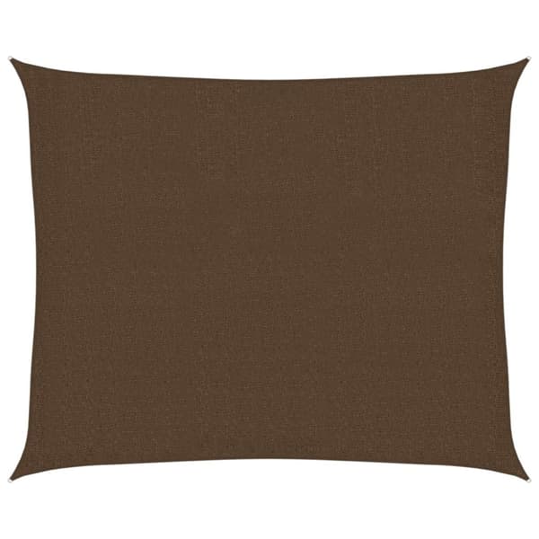vidaXL Solseil 160 g/m² brun 2,5x3 m HDPE
