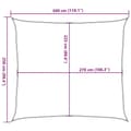 Miniatyrbilde 11 av 11: vidaXL Solseil 160 g/m² brun 2,5x3 m HDPE