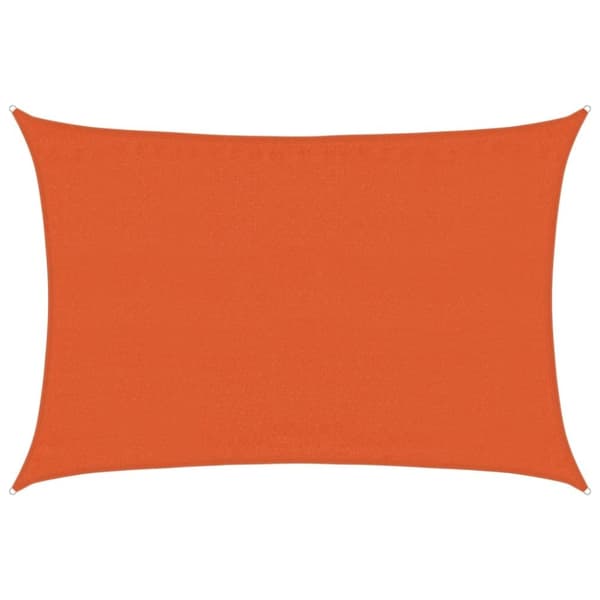 vidaXL solsejl 160 g/m² 3,5x4,5 m HDPE orange