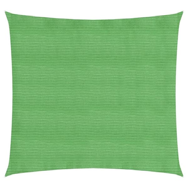 vidaXL Solseil 160 g/m² lysegrønn 6x6 m HDPE