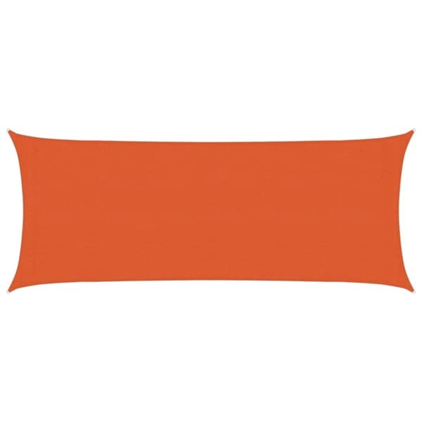 vidaXL Solseil 160 g/m² oransje 2x5 m HDPE