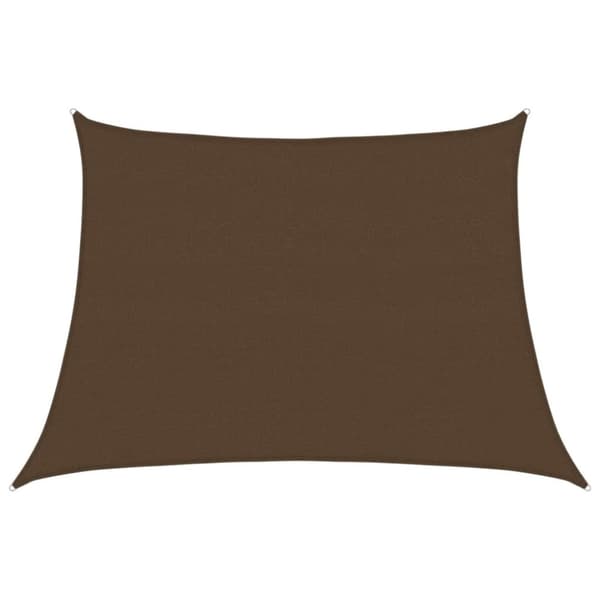 vidaXL Solseil 160 g/m² brun 4/5x3 m HDPE